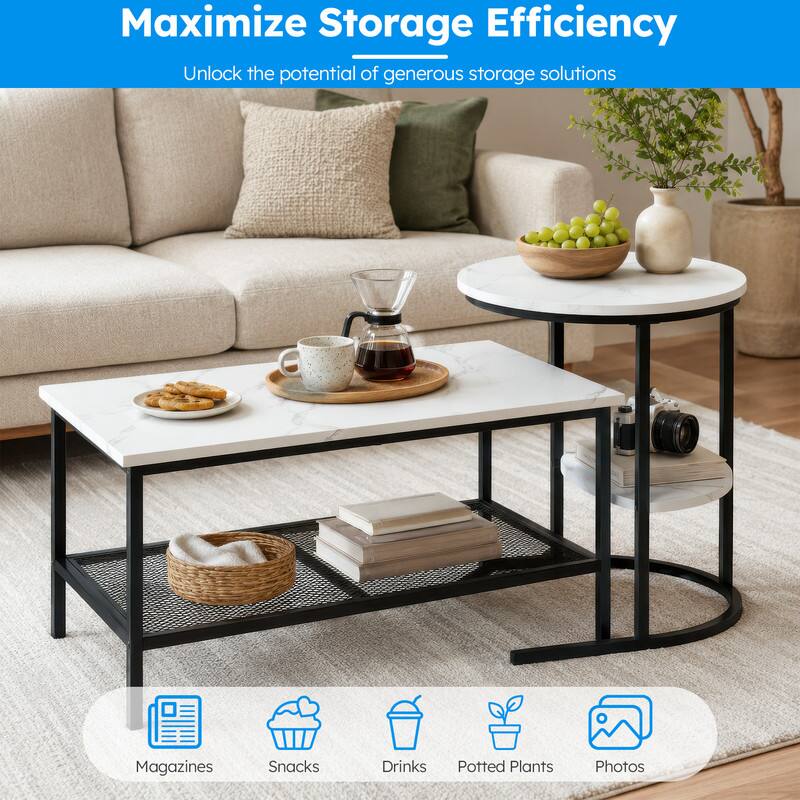 Maximize Storage Efficiency  
Unlock the potential of generous storage solutions

- Magazines
- Snacks
- Drinks
- Potted Plants
- Photos