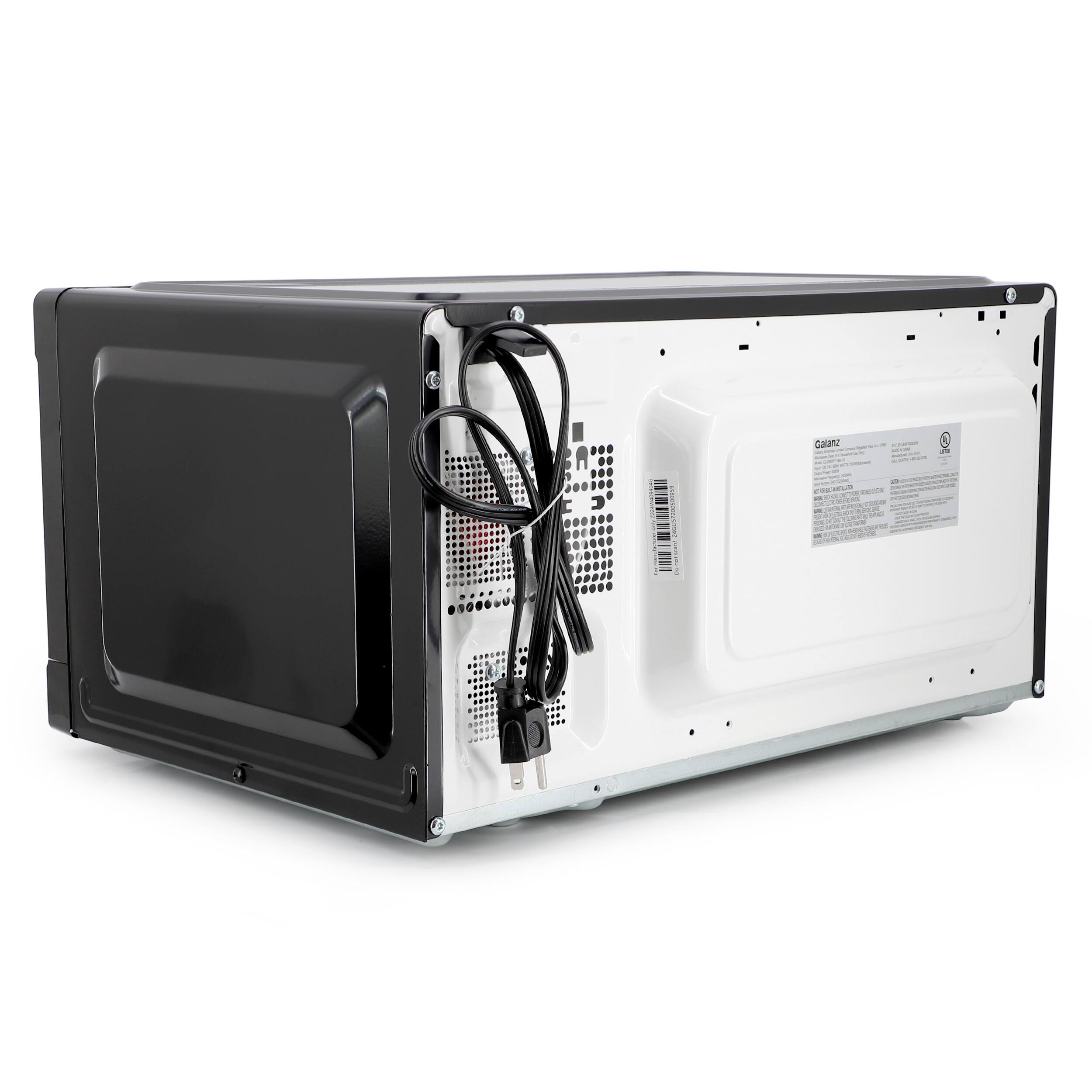 Alt View 2. Galanz - Galanz 1.1 Cu Ft. 1000 Watt Counter Top Microwave Oven in Black - Black.