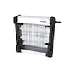 Front. Flowtron - Indoor Bug Zapper with 3000V Power, LED Lamp, 10W UV Bulbs & Easy-Clean Shock Grid - Black.