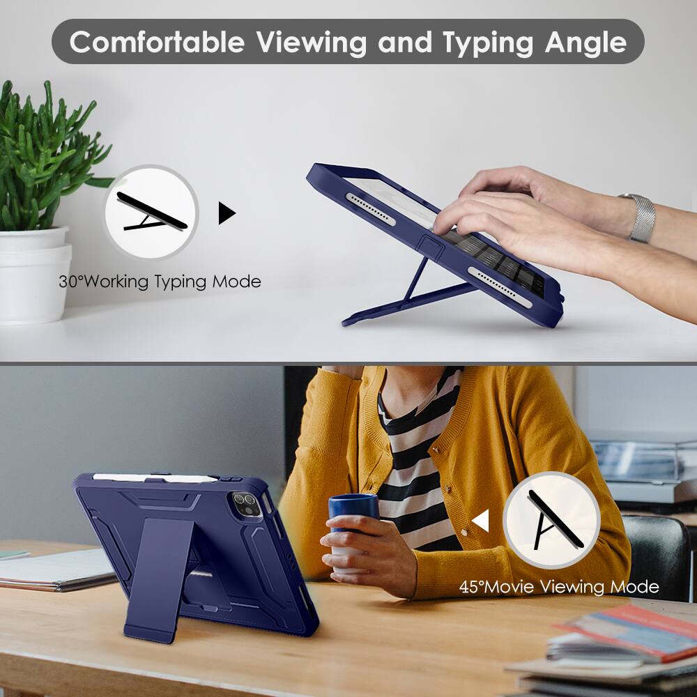 Comfortable Viewing and Typing Angle

30° Working Typing Mode

45° Movie Viewing Mode