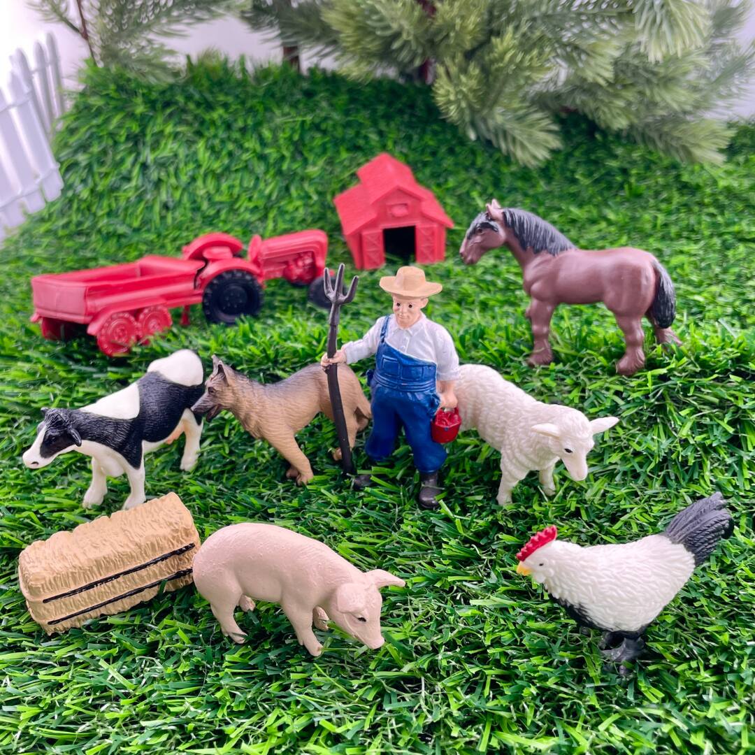Alt View 3. Safari Ltd. - Down On The Farm Toob Toy.