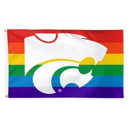WinCraft - Kansas State Wildcats Single-Sided 3' x 5' Deluxe Pride Flag - Multicolor