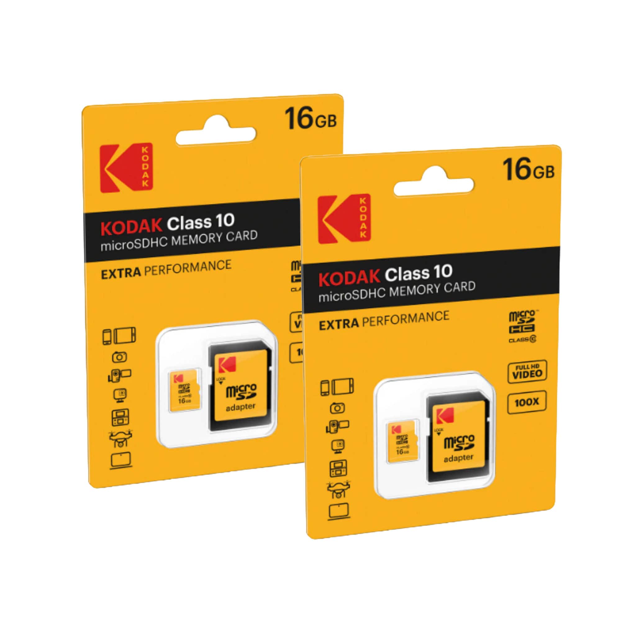Kodak - 16GB Premium Performance microSDHC Memory Card Class 10 - 2 Pack price history on PriceWatchPro