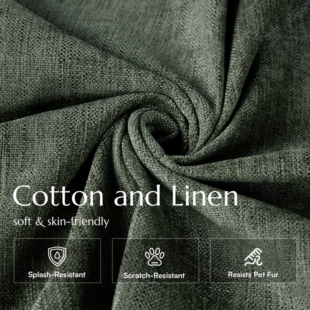 Cotton and Linen  
soft & skin-friendly  
Splash-Resistant  
Scratch-Resistant  
Resists Pet Fur