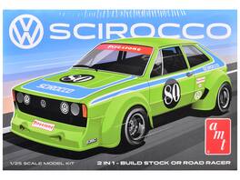 Skill 2 Model Kit Volkswagen Scirocco "T/A Champ" 1/25 Scale Model by AMT - Multicolor