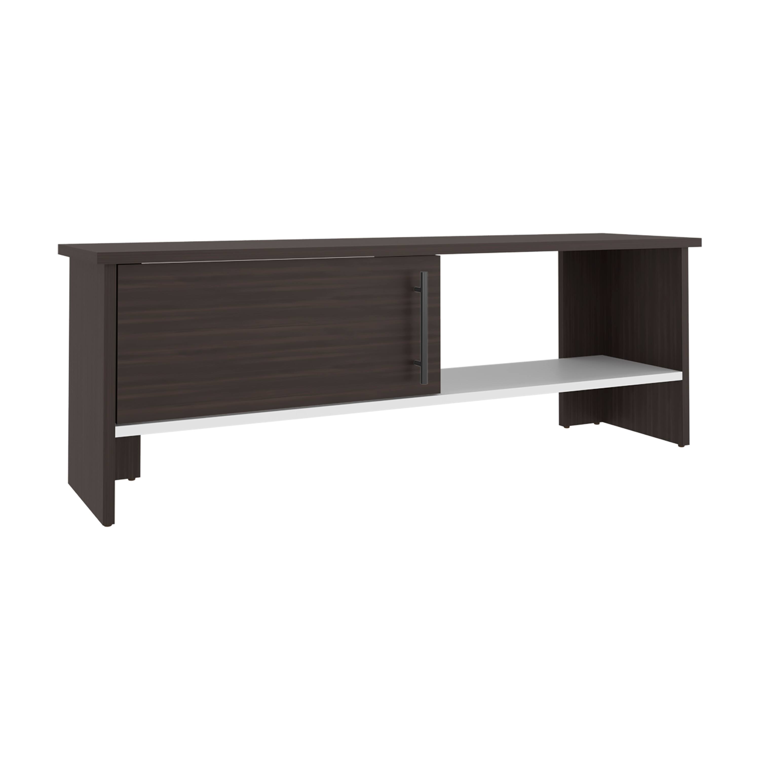 Alt View 1. Spaco - Spaco Modern TV Stand, Entertainment Center Media Console for 50 Inch TVs, 1 Door Cabinet with Open Shelf,Compact Design - Dark Oak.