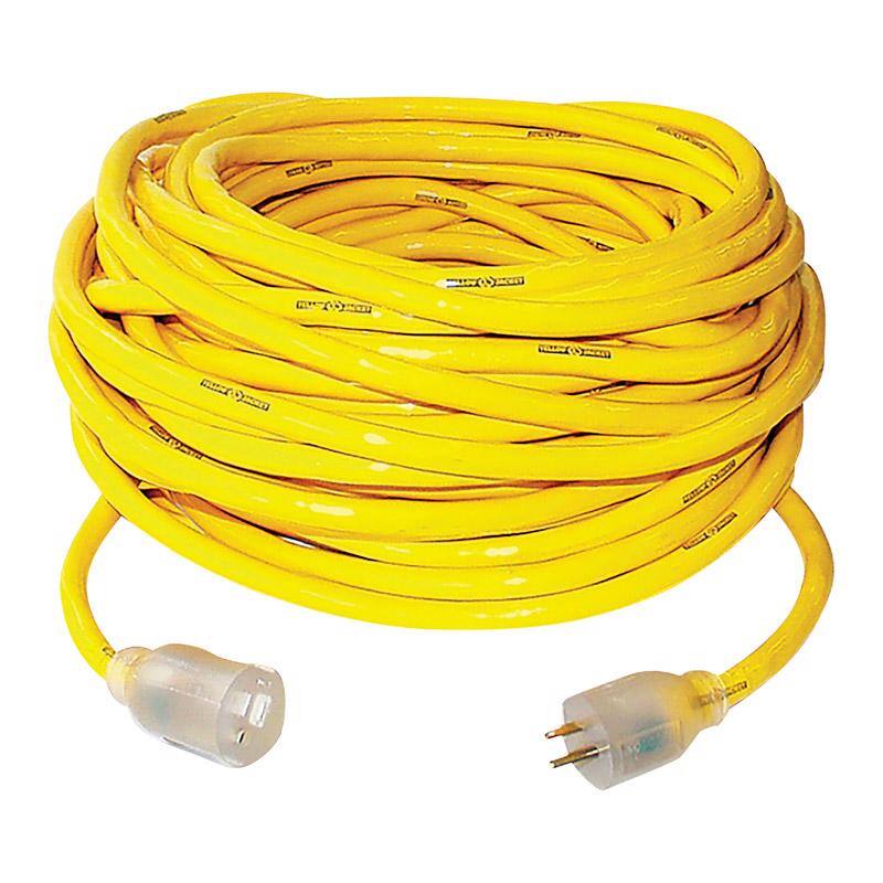 YELLOW JACKET - Outdoor 50 ft. L Extension Cord 10/3 SJTW - Yellow