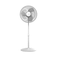 Lasko - 16" Floor Fan - Gray/white - Front_Zoom