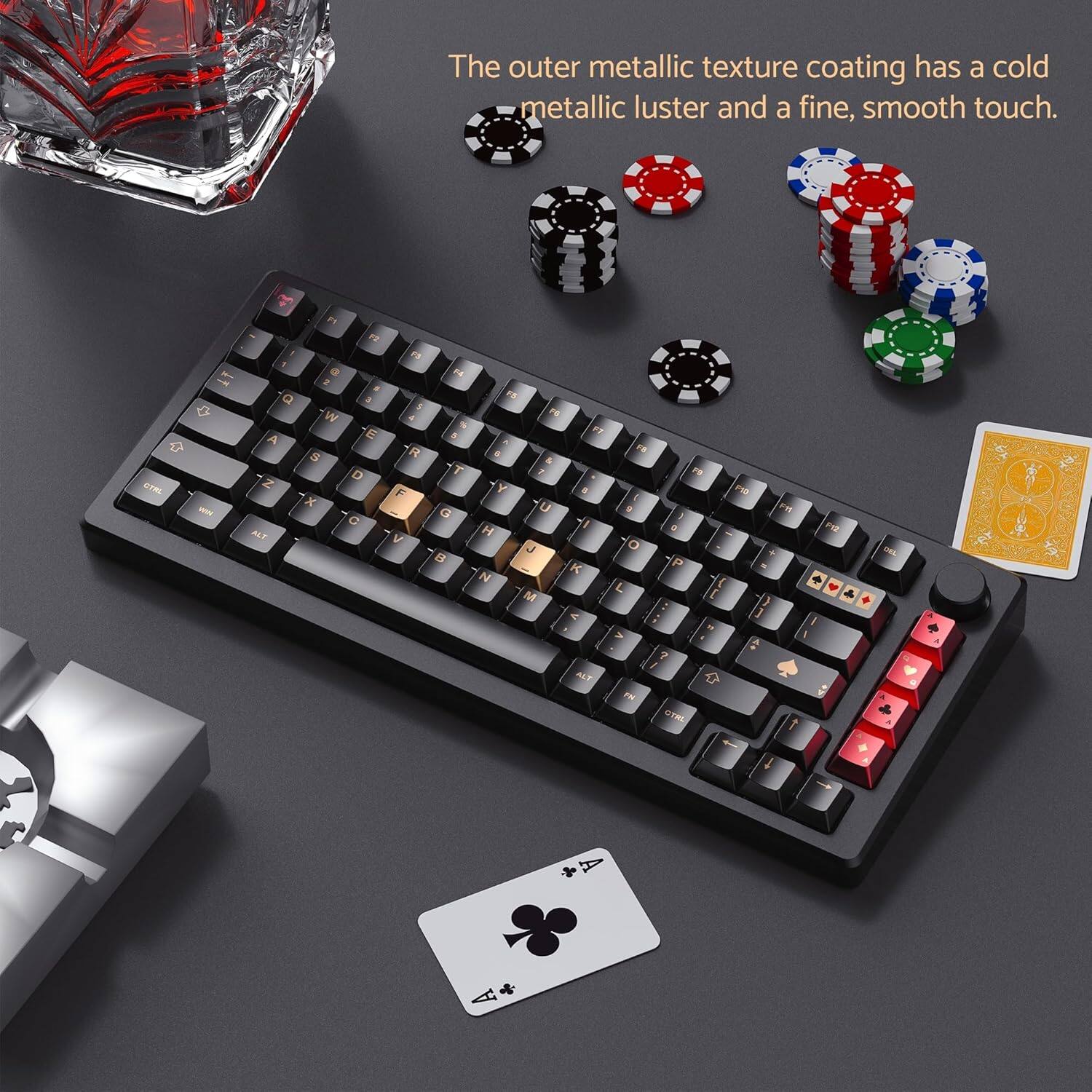 The outer metallic texture coating has a cold metallic luster and a fine, smooth touch.