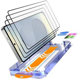 RomeTech - Samsung Galaxy S25 Ultra (2025) Glass Screen Protector Applicator Installation Kit Easy Installation (3 Per Pack) - Transparent