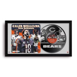 Sporticulture - Caleb Williams Chicago Bears 14" x 26" Framed Art Vinyl Album Print - Black