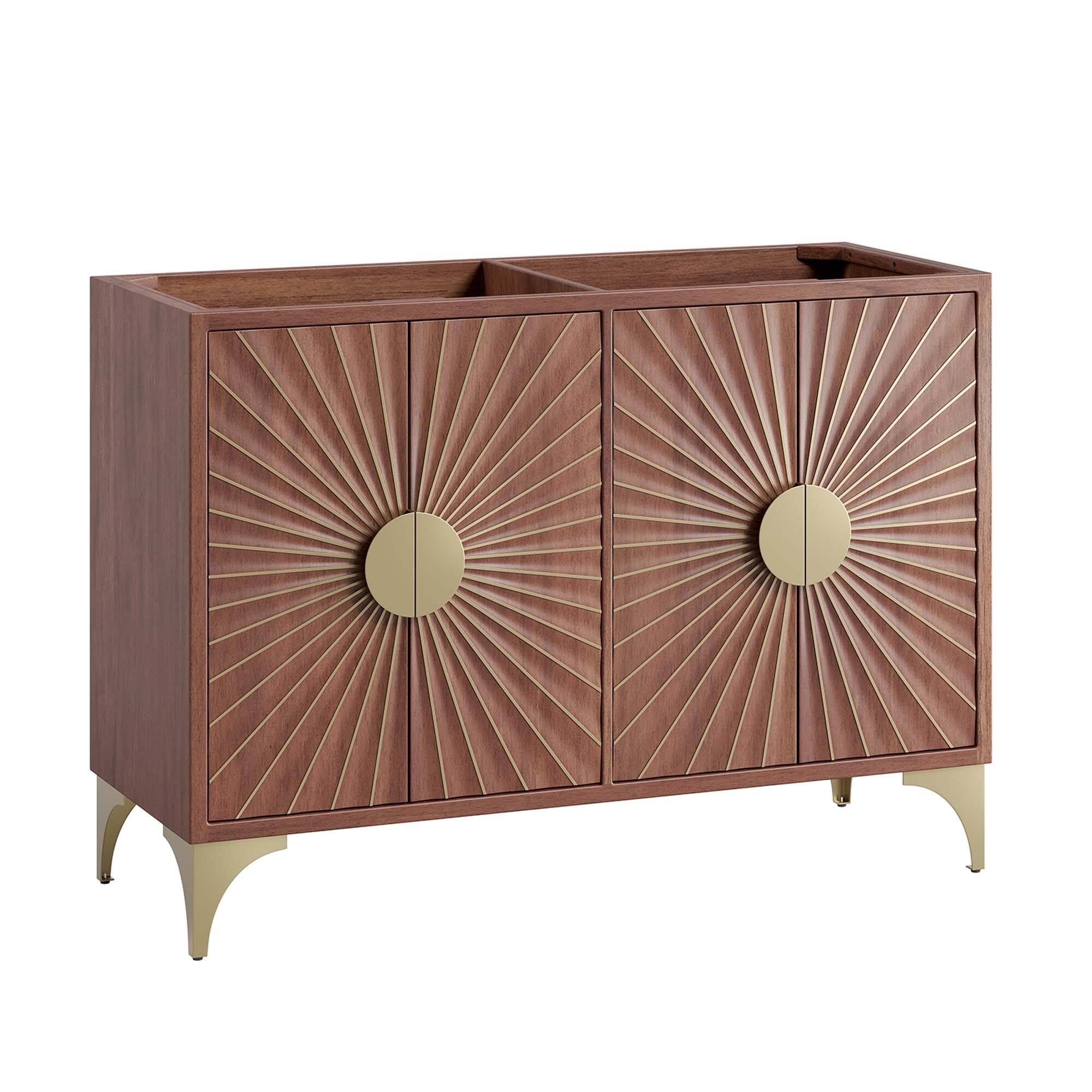 Angle. Modway - Daylight Bathroom Cabinet Basin Not Included by Modway - Walnut.