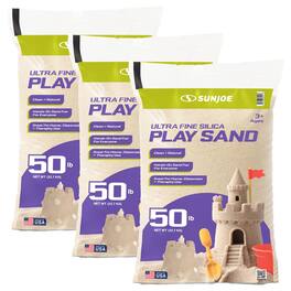 Sun Joe - Ultra Fine Silica Play Sand, Sandboxes & Sensory Tables, 50 lbs, 3 Pack