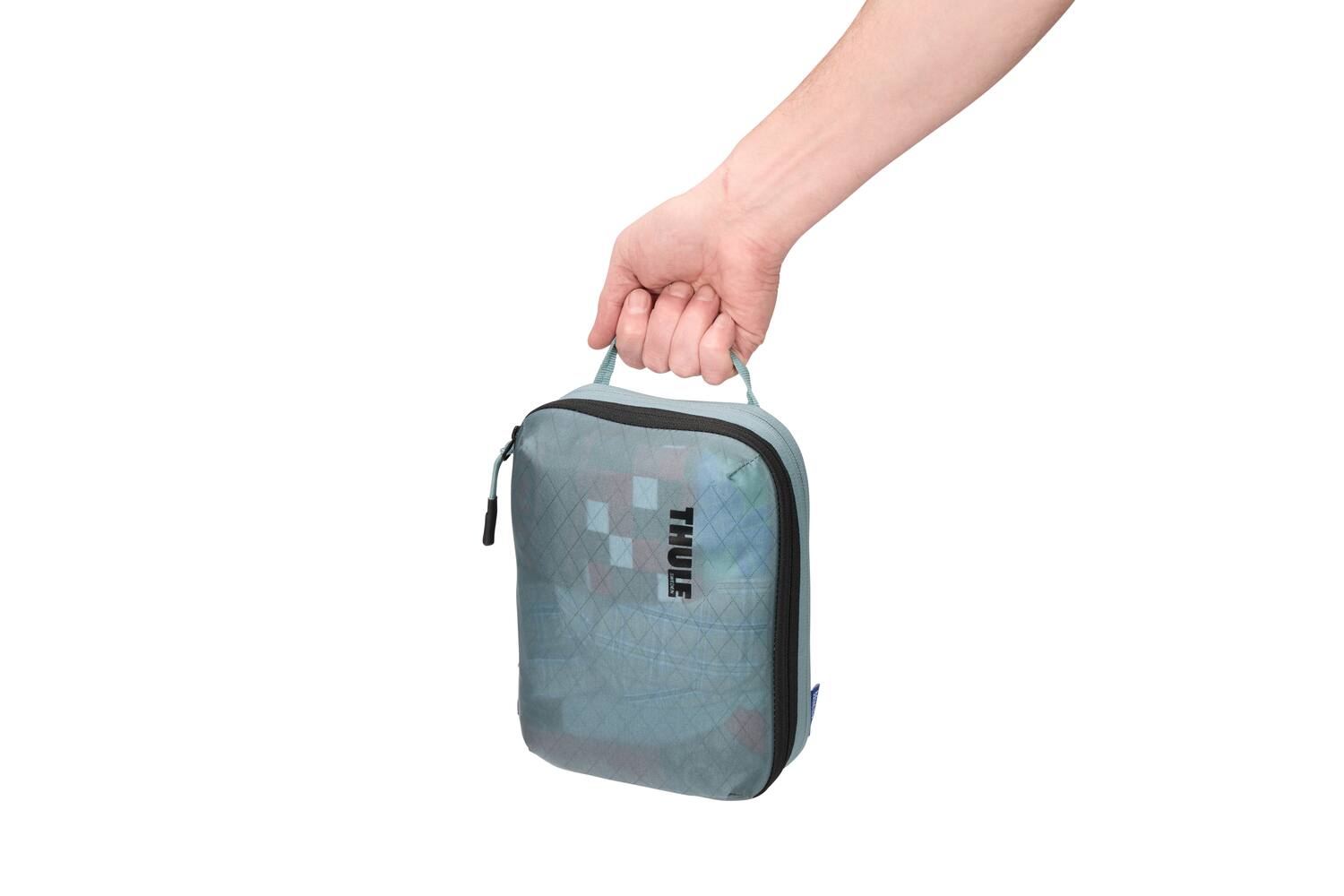 Alt View 1. Thule - Compression Packing Cube Set – Lightweight Travel Organizers for Efficient Packing - Pond Gray.