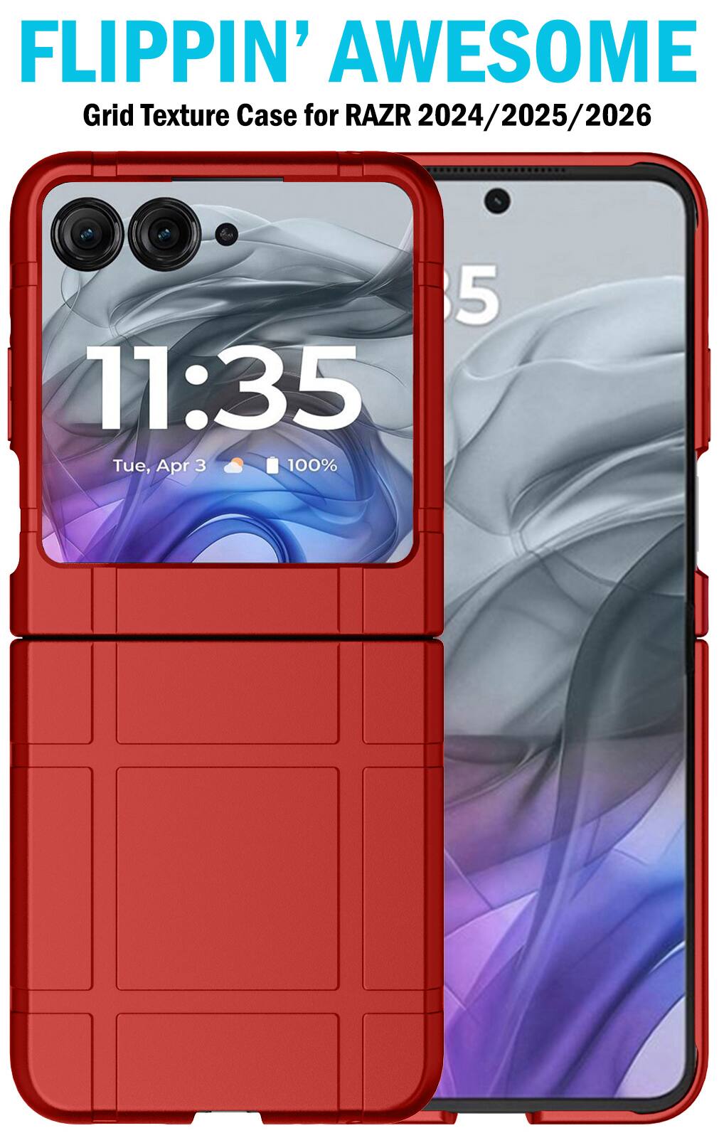 FLIPPIN' AWESOME Grid Texture Case for RAZR 2024/2025/2026

11:35 Tue, Apr 3 100%