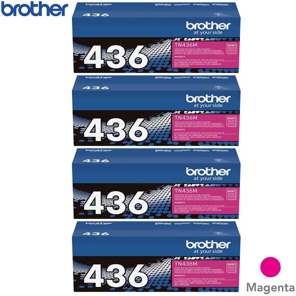 Brother - Super High-yield Toner Cartridge Magenta 4 Pack Bundle