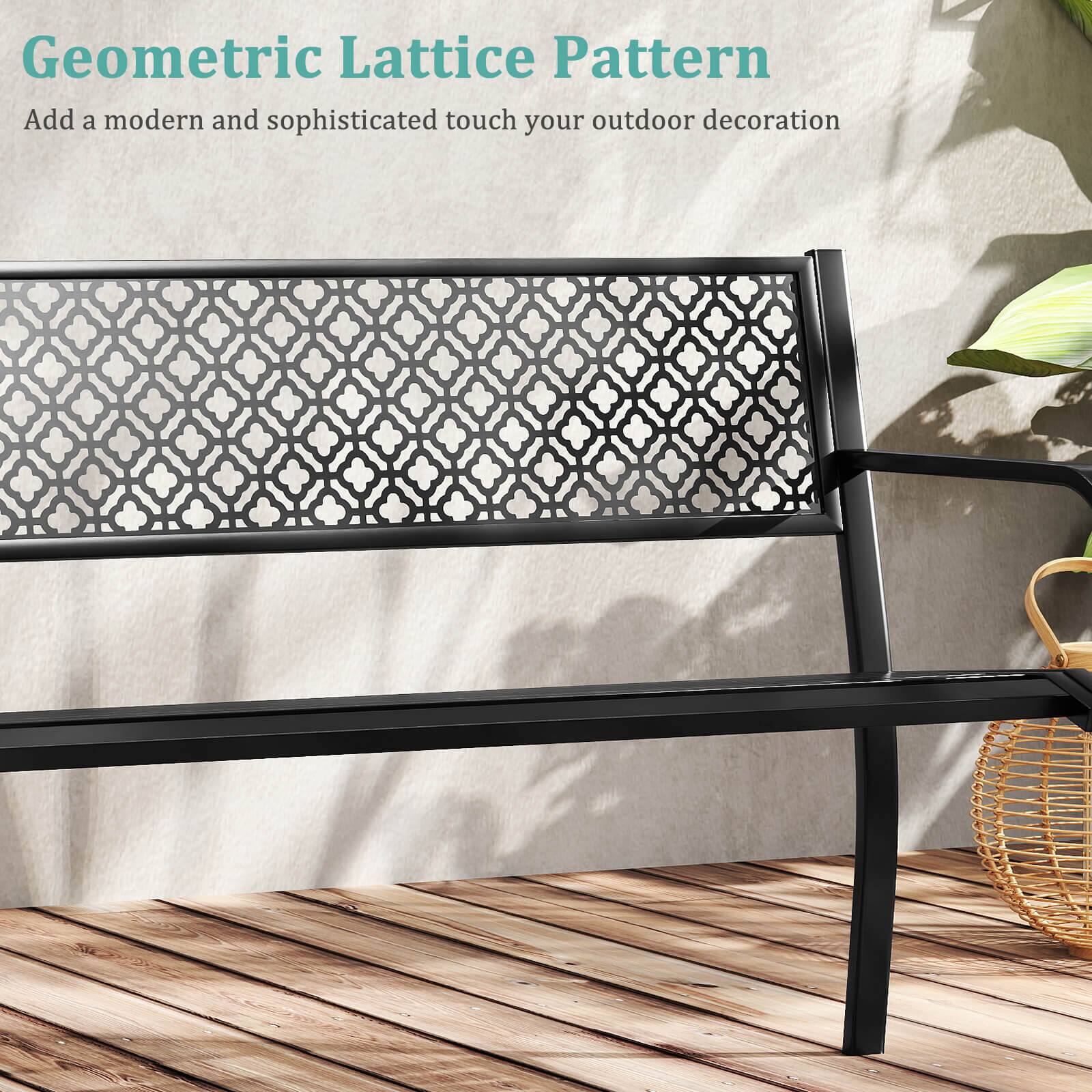 Geometric Lattice Pattern
Add a modern and sophisticated touch to your outdoor decoration
