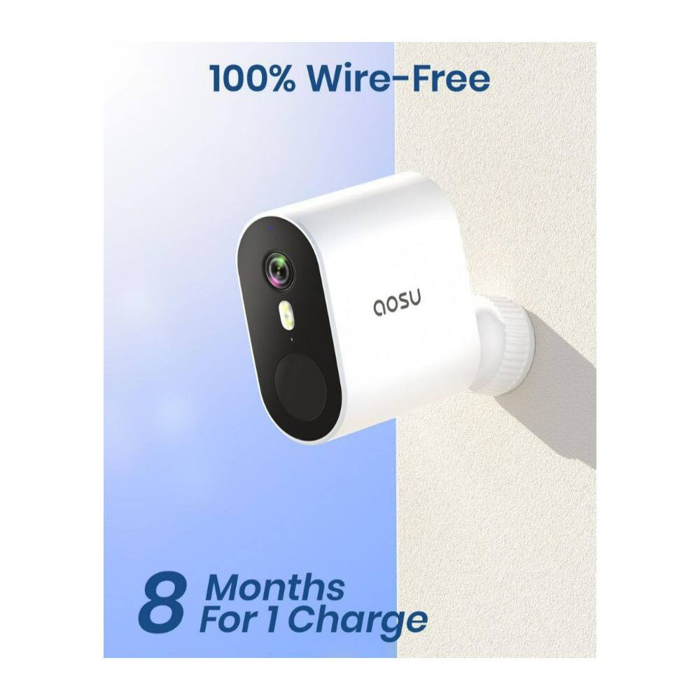 100% Wire-Free aosu 8 Months For 1 Charge