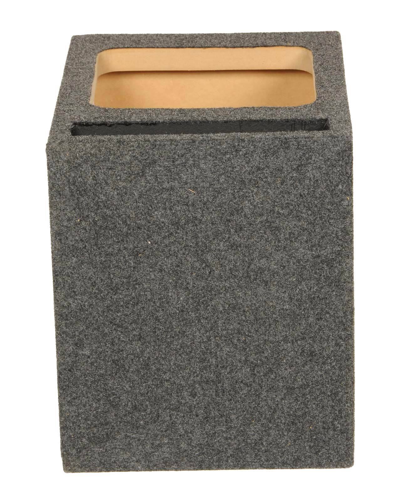 Alt View 2. QPower - Q Power HD110 10" Single Heavy Duty Vented Square Subwoofer Sub Enclosure Box.