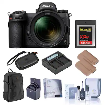 Nikon NIKKOR 2 Sandisk Extreme PRO CFexpress $72 Z 2 1:4 24-70mm Z 7u 512G GB Read 1700 MB/Y Write 1400 MB/s SanDisk SCNTA SLNNCER
Nvvve 19 PRO OPTIC POT
Outcal Galass LCD SCREEN PROTECTOR
An - P NEPW P9 DPTC PEOTS - PRS SPTIC