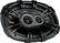 Angle. KICKER - CS694 6" x 9" Coaxial Speakers with Polypropylene Cones (Pair) - Black.