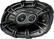Left. KICKER - CS694 6" x 9" Coaxial Speakers with Polypropylene Cones (Pair) - Black.