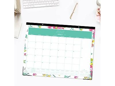 Alt View 2. Blue Sky - 2024-2025 Blue Sky Day Designer Peyton White 22" x 17" Academic Monthly Desk Pad Calendar (107938-A25) - Multicolor.