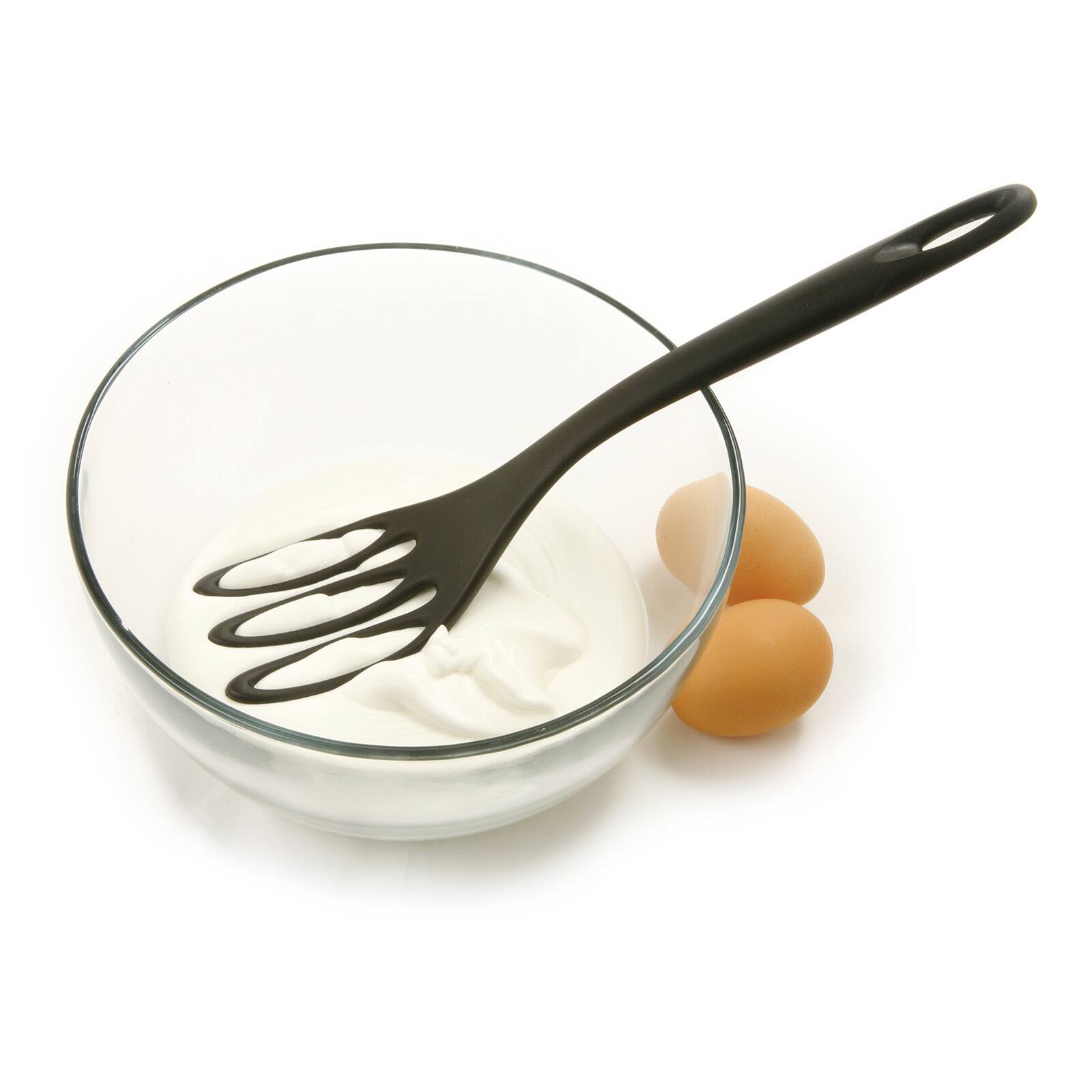 Alt View 6. Norpro - Grip-EZ Jumbo Fiskie Fork and Whisk Combo Kitchen Tool, Black - Black.