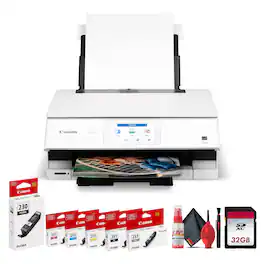 Canon - PIXMA TS8820 Wireless All-In-One Inkjet Printer + More