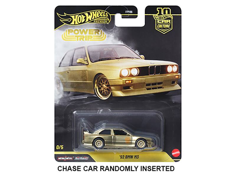 Hot Wheels Power Trip FPY36 10 Car Culture 0/5  
Bed Ki '92 BMW M3 Mattel Chase Car Randomly Inserted