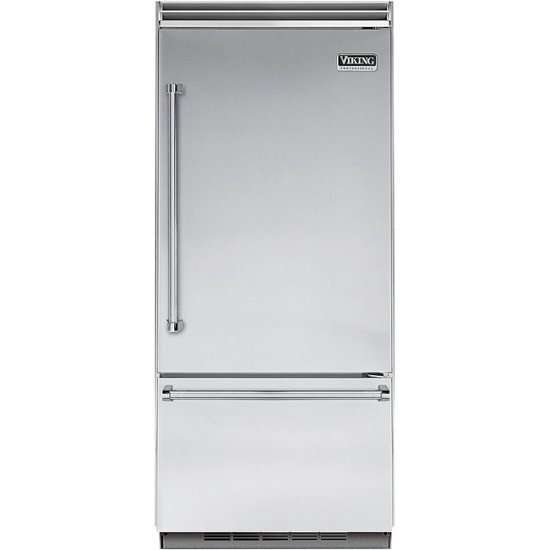 Viking – Professional 5 Series Quiet Cool 20.4 Cu. Ft. Bottom-Freezer Built-In Refrigerator – Stainless steel