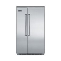 Viking - Professional 5 Series Quiet Cool 29.1 Cu. Ft. Side-by-Side Built-In Refrigerator - Stainless Steel - Front_Zoom