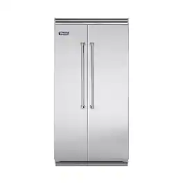 Viking - Professional 5 Series Quiet Cool 25.3 Cu. Ft. Side-by-Side Built-In Refrigerator - Stainless Steel