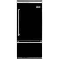 Viking - Professional 5 Series Quiet Cool 20.4 Cu. Ft. Bottom-Freezer Built-In Refrigerator - Black - Front_Zoom