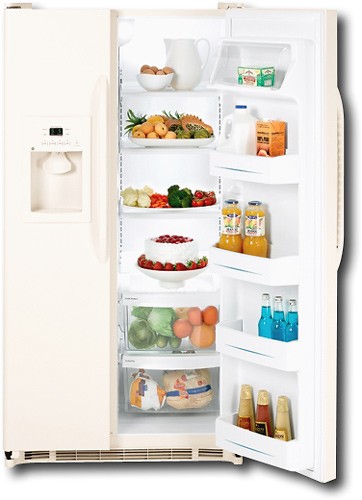 Best Buy: GE 22.0 Cu. Ft. Side-by-Side Refrigerator with Thru-the-Door ...