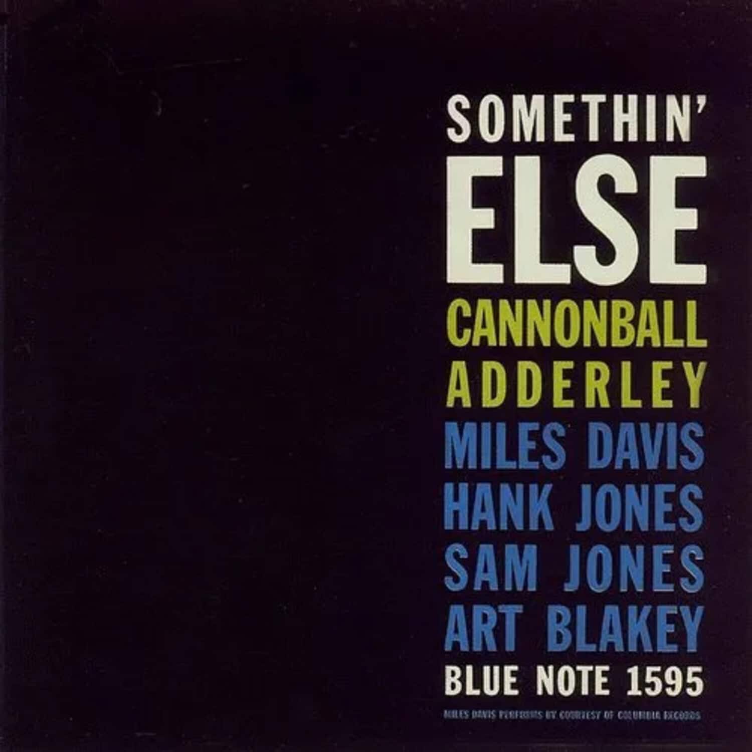 Cannonball Adderley Somethin' Else Limited 180 Gram Crystal Clear