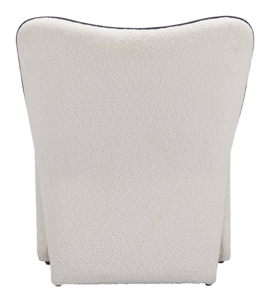 Alt View 2. Hivvago - Novo Accent Chair Ivory - Ivory.