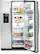 Front Standard. GE - Profile 22.6 Cu. Ft. Side-by-Side Refrigerator with Thru-the-Door Ice and Water - Stainless-Steel.