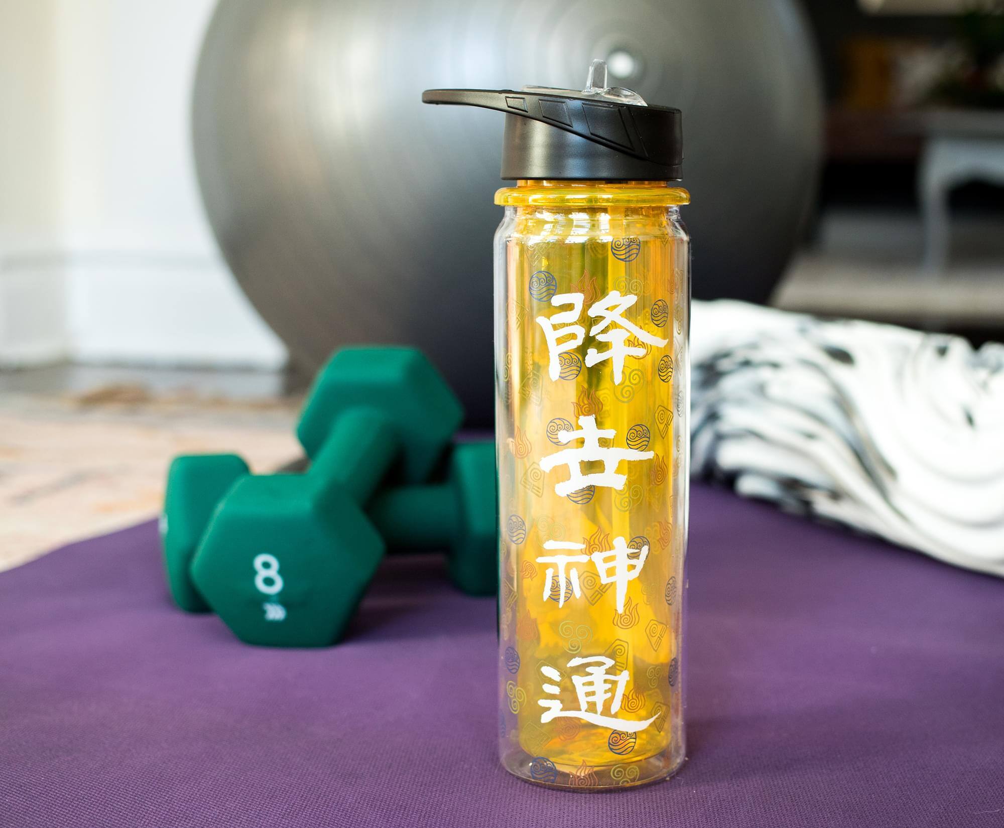 Alt View 10. Surreal Entertainment - Avatar: The Last Airbender Characters Water Bottle | Holds 16 Ounces - Yellow.