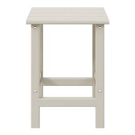 WestinTrends - Malibu 14" square outdoor Side table for Adirondack chair - Sand