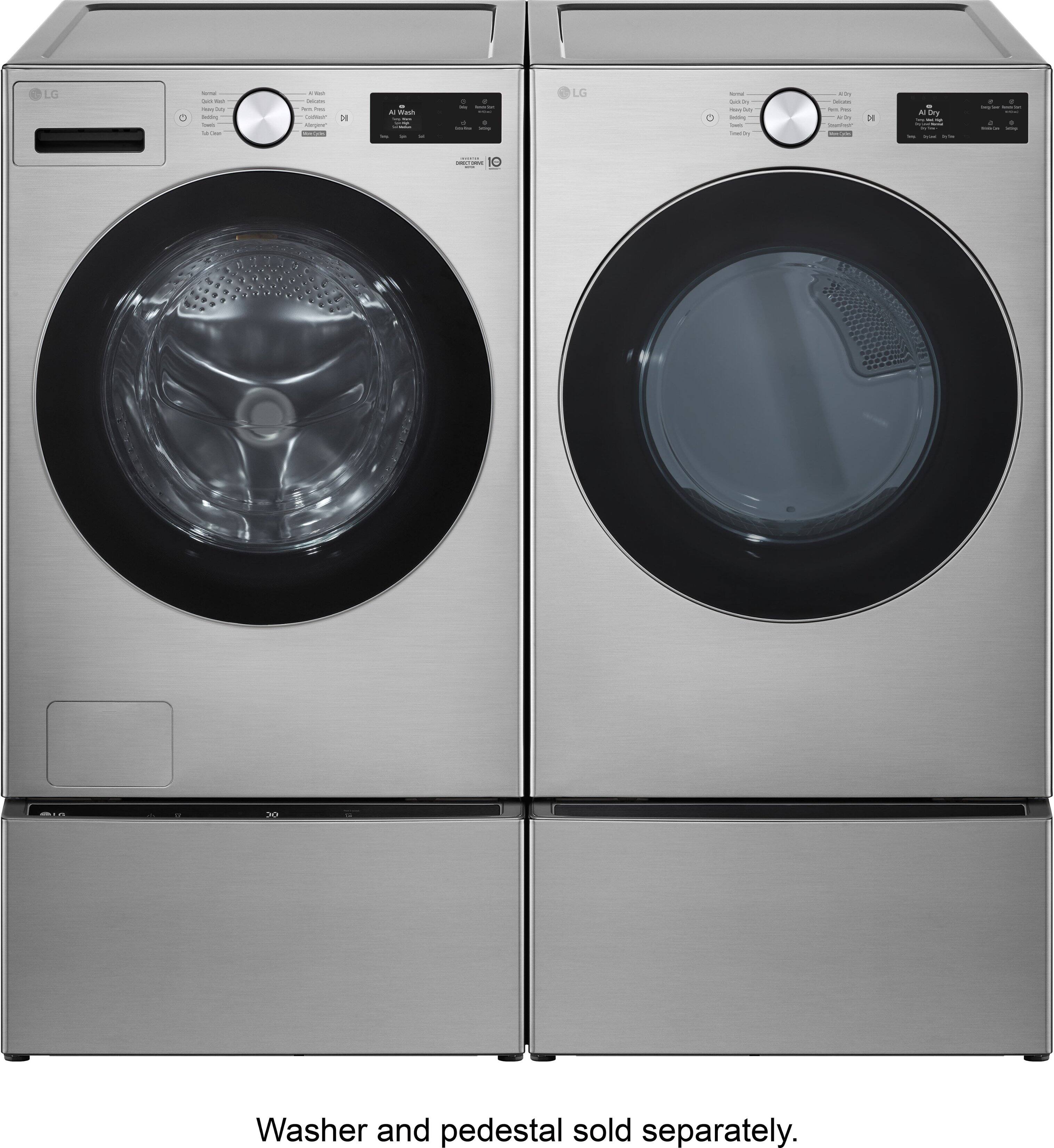 LG  
Washer and pedestal sold separately.