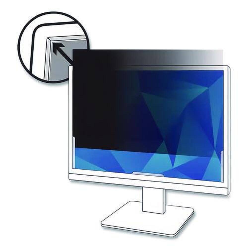 Angle. 3M - PF213C3B Frameless Blackout Privacy Filter for 21.3 in. Flat Panel Monitor - Black.