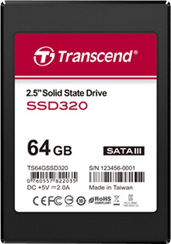  Transcend - 64GB Internal Serial ATA III Solid State Drive for Laptops