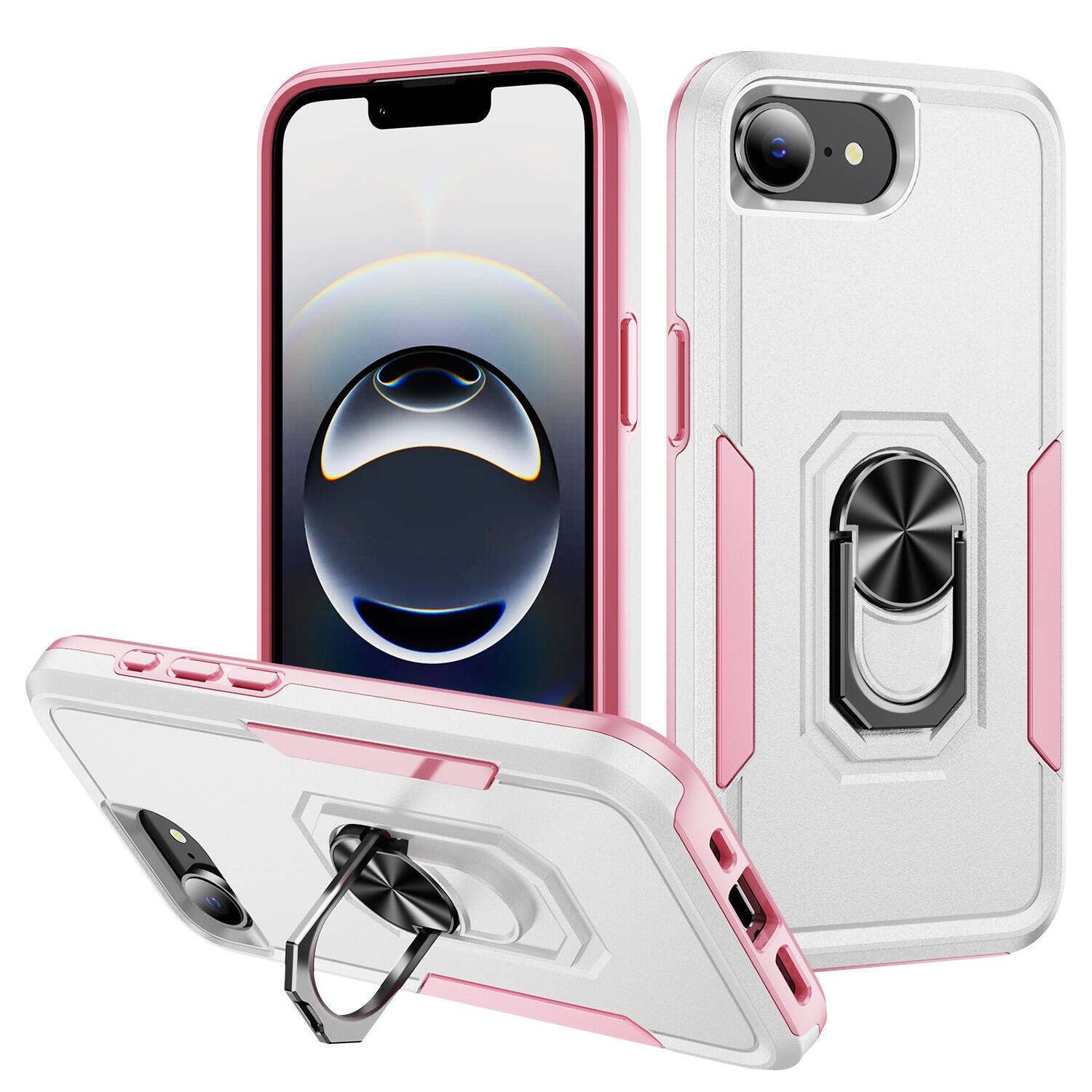 White + Pink