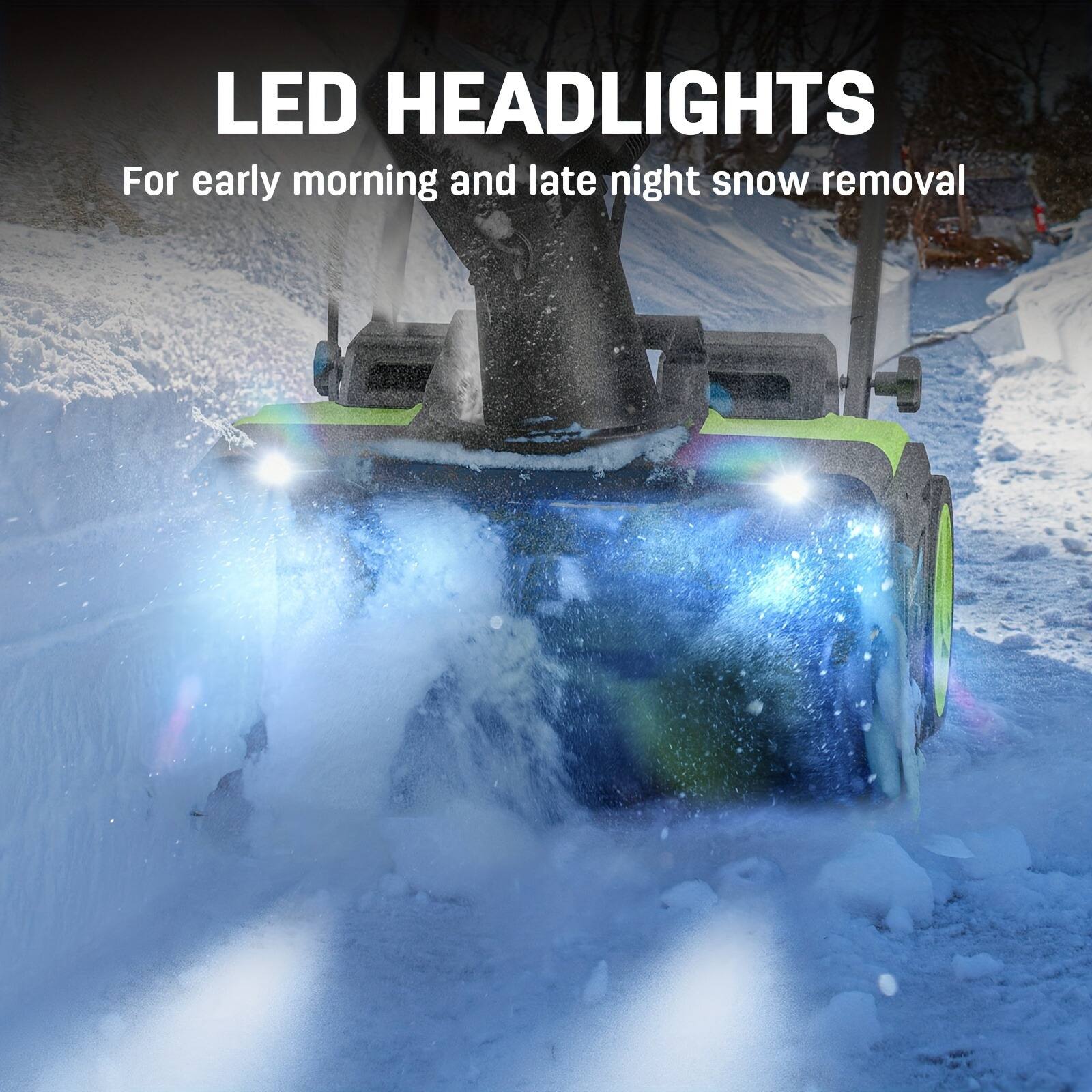 LED HEADLIGHTS  
For early morning and late night snow removal