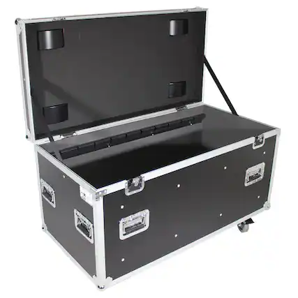 Front. ProX - ProX XS-UTLD1 Large Utility Case with Divider and 4" Caster Wheels.