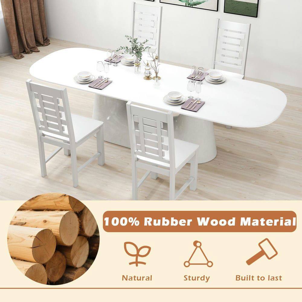 100% Rubber Wood Material  
Natural  
Sturdy  
Built to last