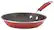 Angle. Rachael Ray - Cucina 8.5" Hard Enamel Nonstick Skillet - Espresso/Cranberry Red.