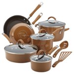 Rachael Ray Cucina Hard Porcelain Enamel Nonstick Cookware Pots and Pans Set,  12-Piece, Lavender Purple 