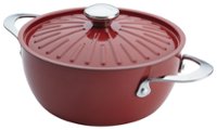 Angle Zoom. Rachael Ray - Cucina Oven-To-Table 4.5-Quart Round Casserole Dish - Cranberry Red.
